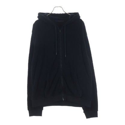 Louis Vuitton Monogram All Over Patternlogo Friends Ziphoodie Black Sweatshirt