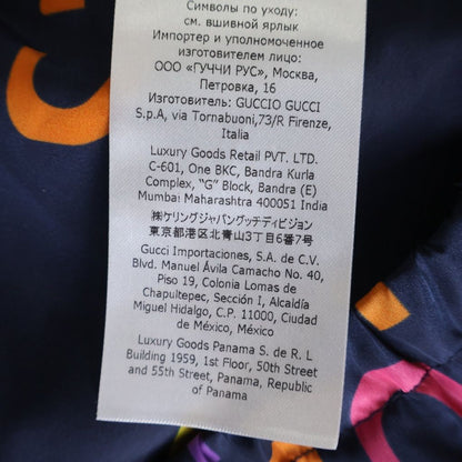 Gucci GG All Over Pattern Logo Nylon per Dead Ohlin Jacket Navy Multicolor Jacket — view 8