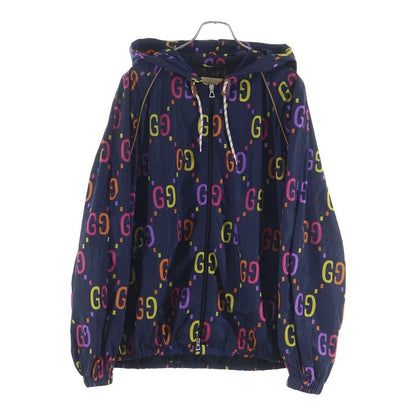 Gucci GG All Over Pattern Logo Nylon per Dead Ohlin Jacket Navy Multicolor Jacket