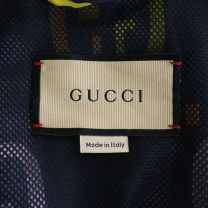 Gucci GG All Over Pattern Logo Nylon per Dead Ohlin Jacket Navy Multicolor Jacket — view 6