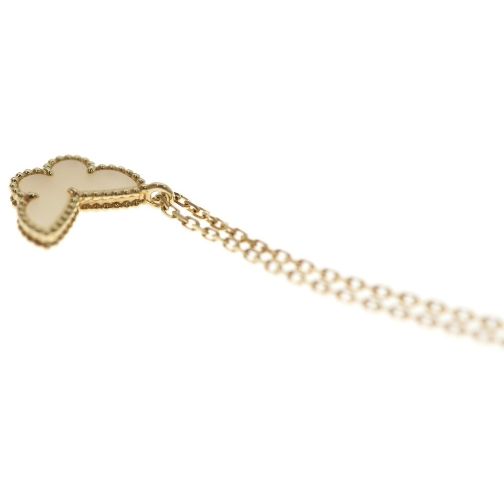 Van Cleef & Arpels wi yon Maza Of Pearl Pendant Chain White Yellow Gold — view 5