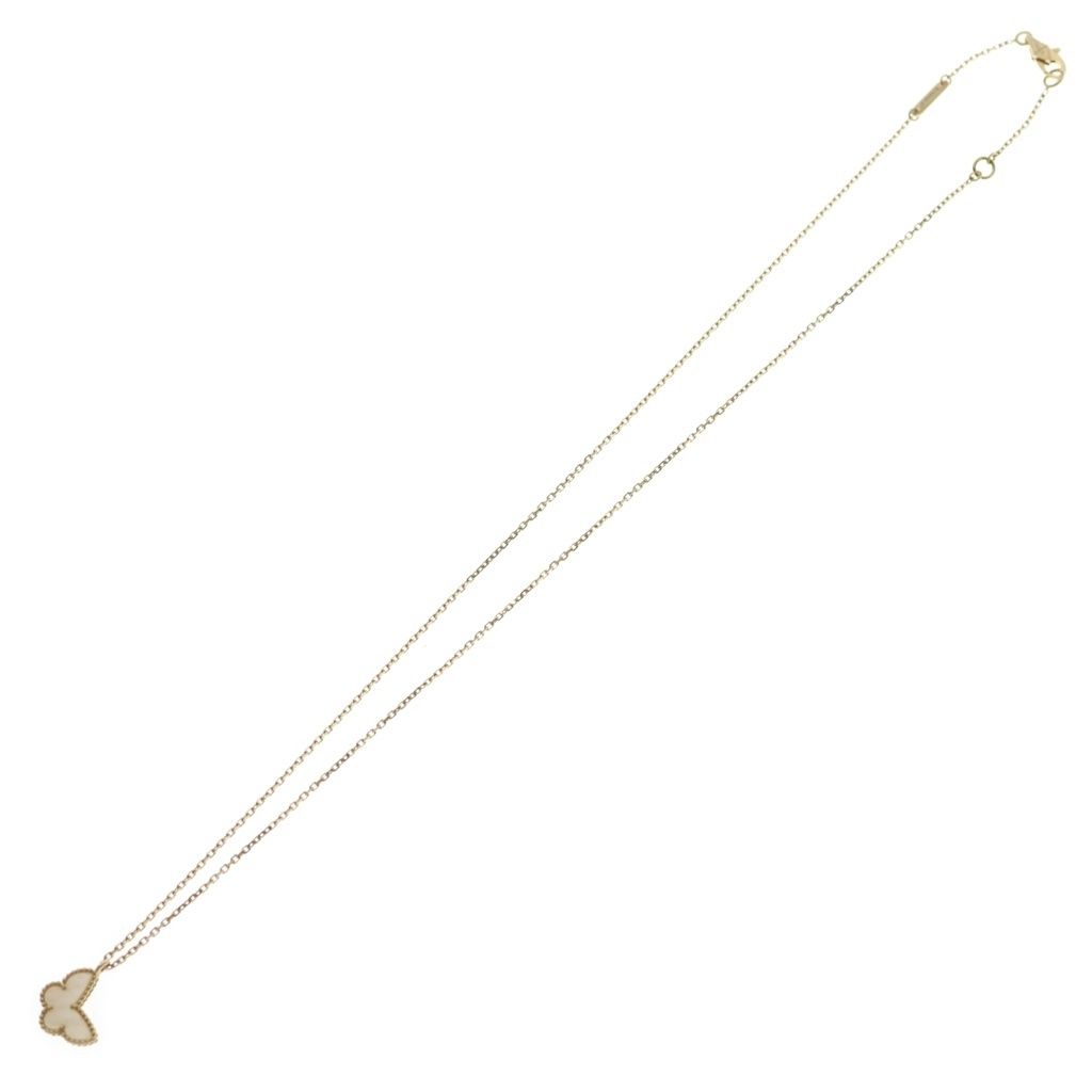 Van Cleef & Arpels wi yon Maza Of Pearl Pendant Chain White Yellow Gold — view 2