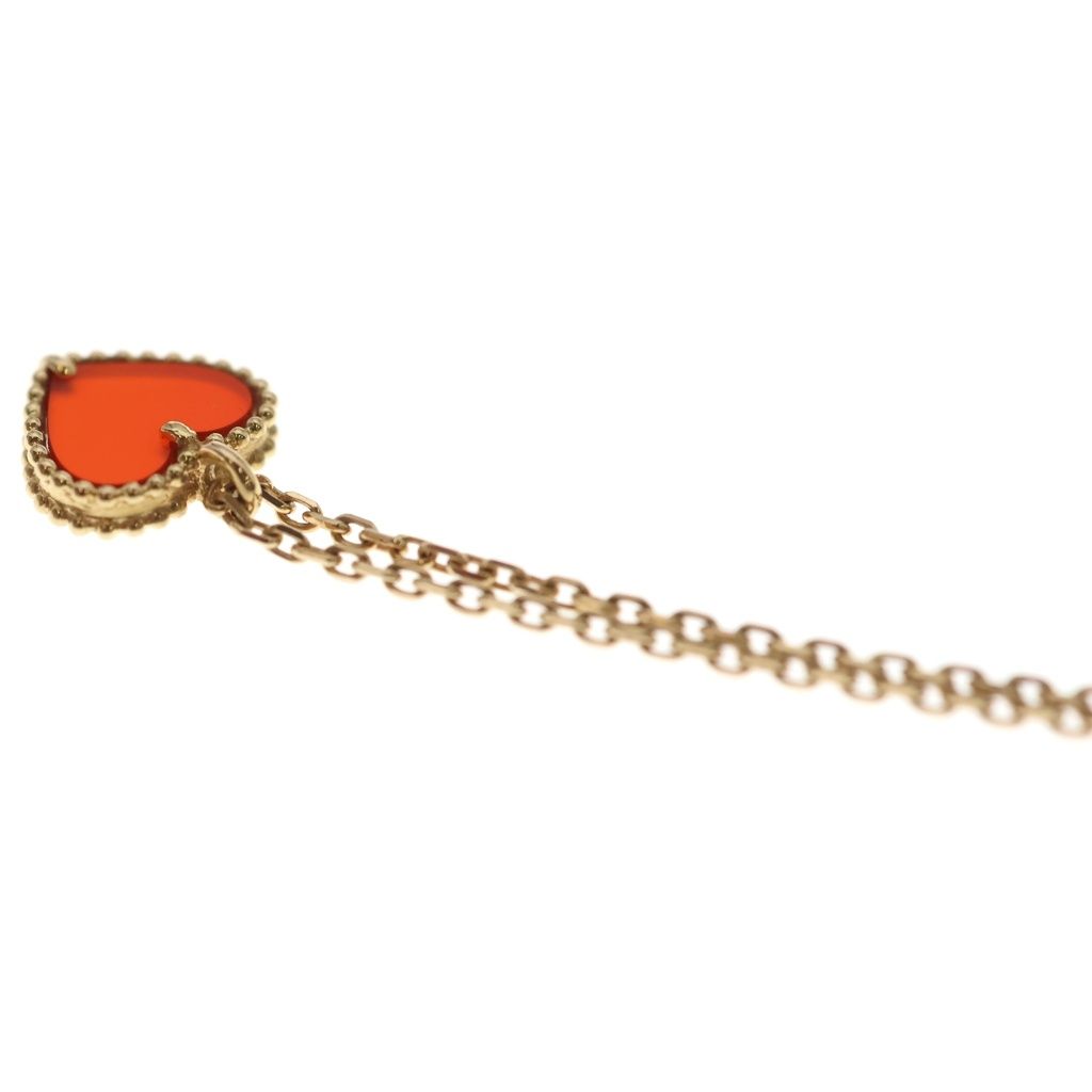 Van Cleef & Arpels Wi Heart Nerian Pendant Chain Pink Gold — view 5