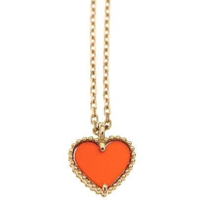 Van Cleef & Arpels Wi Heart Nerian Pendant Chain Pink Gold — view 3