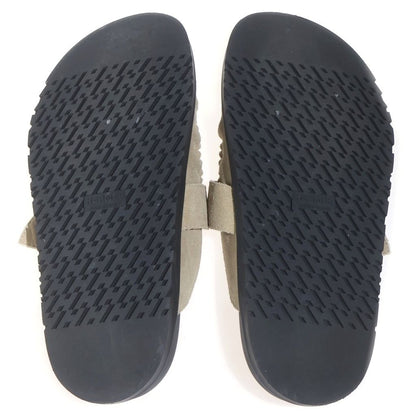 Hermes Vo Velour Leather Sandals Beige — view 5
