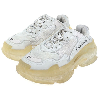 Balenciaga Triple S Calfskin Suup Low-Cut Sneakers White — view 2