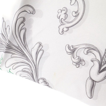 Hermes Carre 70 All Over Patternprint Silk Scarf Green — view 4