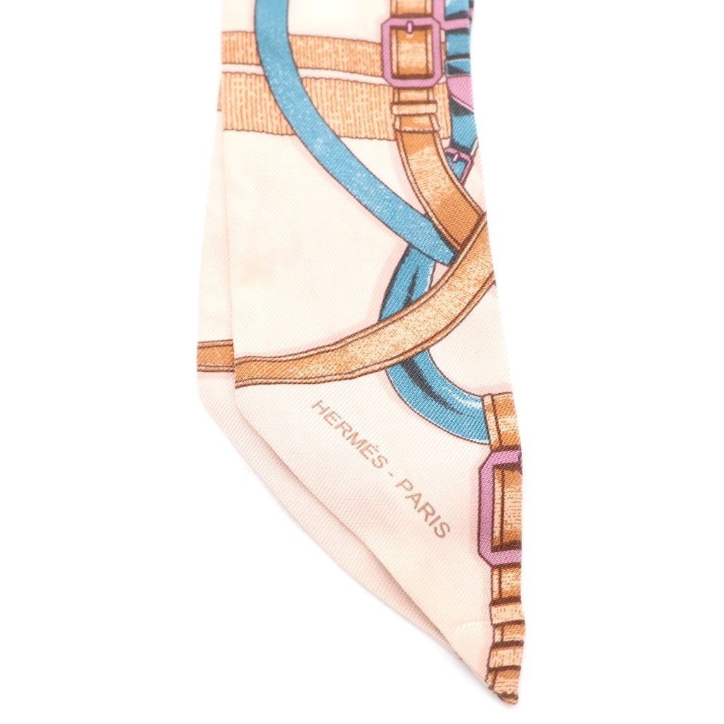 Hermes Grand Manege Twilly Scarf Pink Multicolor — view 3