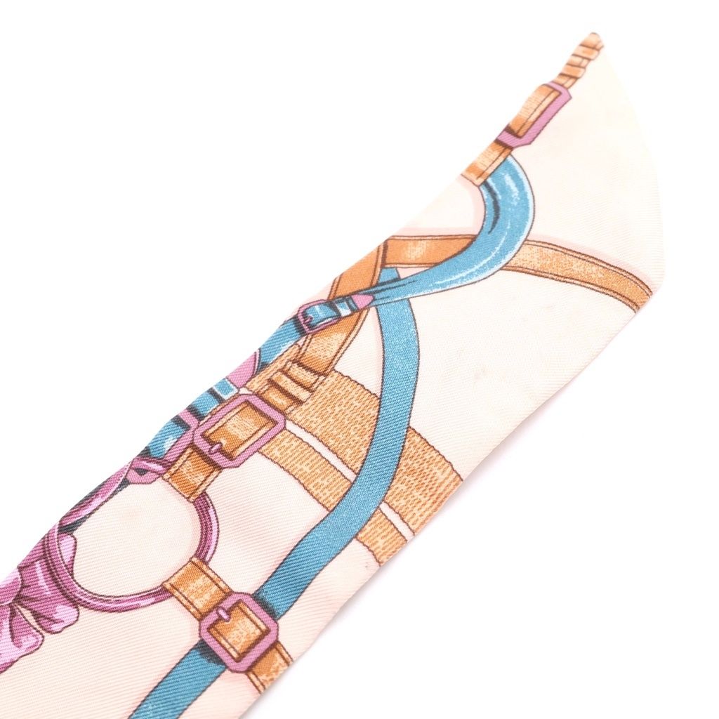 Hermes Grand Manege Twilly Scarf Pink Multicolor — view 4