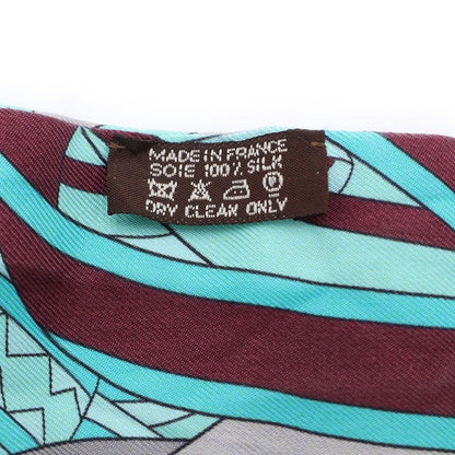 Hermes Les Flots du Cheval Twilly Scarf Green Multicolor — view 5