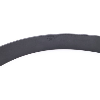 Fendi FF Logo Leather Belt Silver Buckle Black — view 6