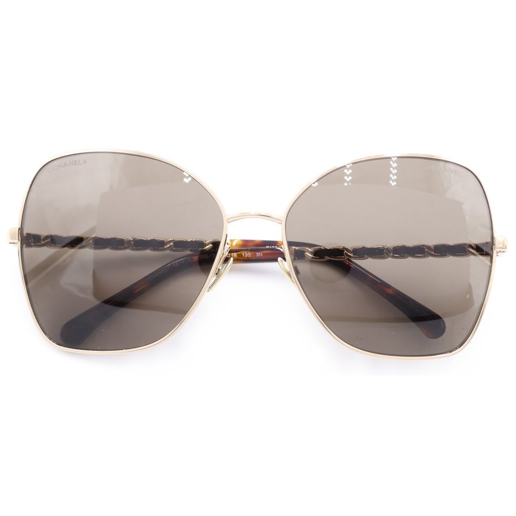 Chanel Sunglasses Eyewe 59 16 Brown Gold Eyewear