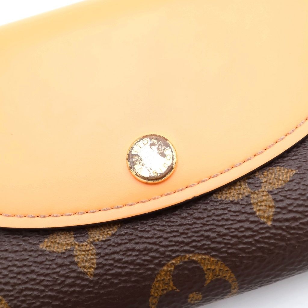 Louis Vuitton Compact Wallet Monogram Brown Orange — view 5