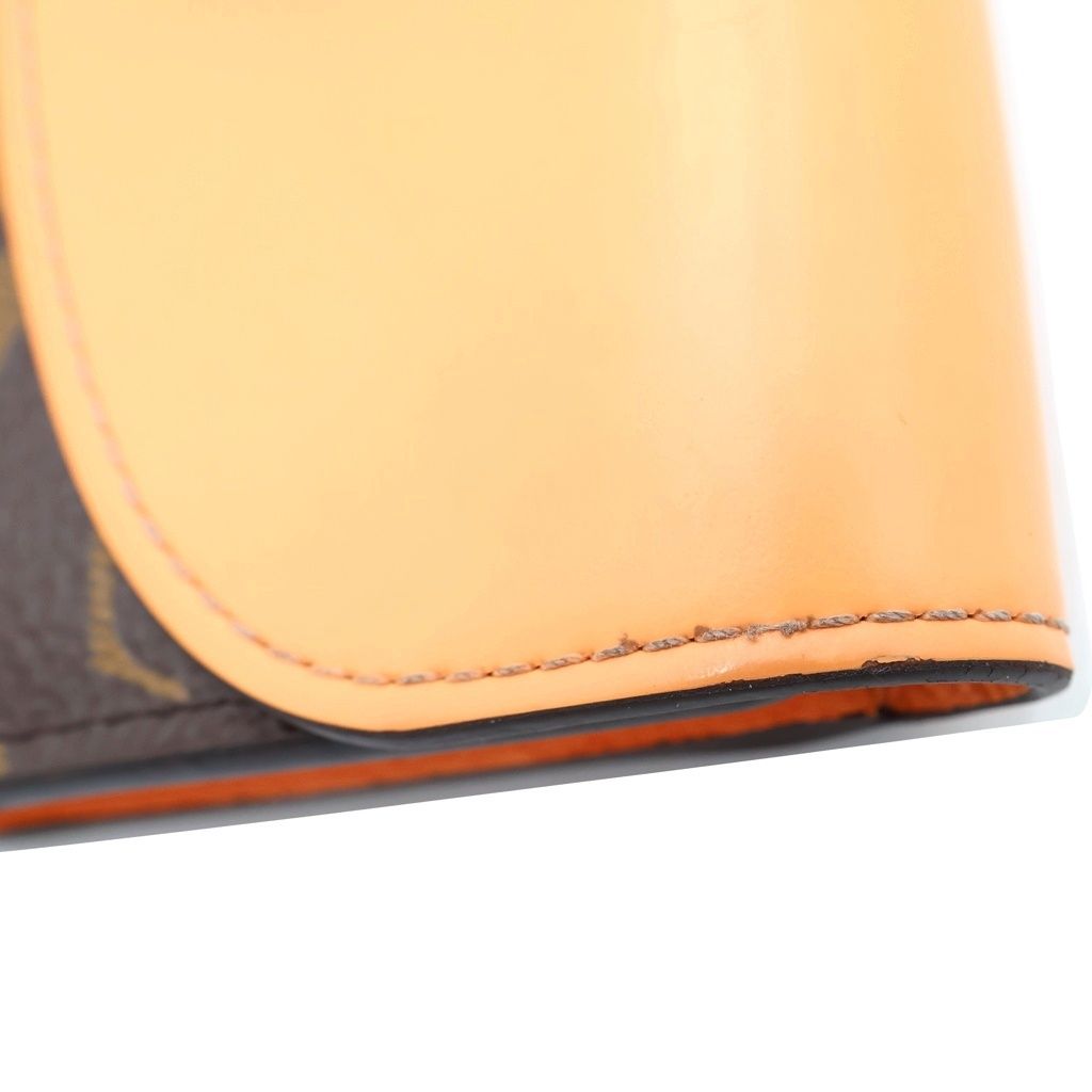 Louis Vuitton Compact Wallet Monogram Brown Orange — view 4