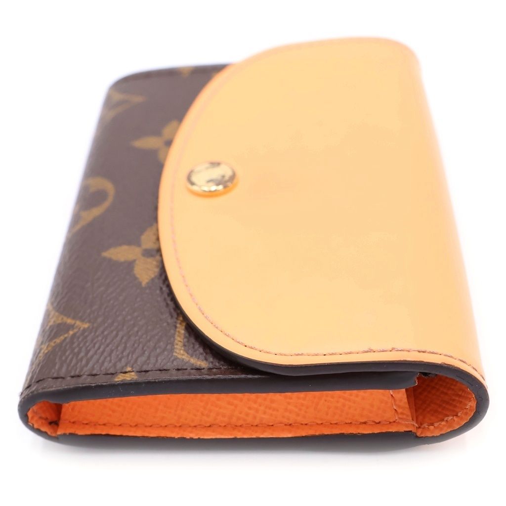 Louis Vuitton Compact Wallet Monogram Brown Orange — view 3
