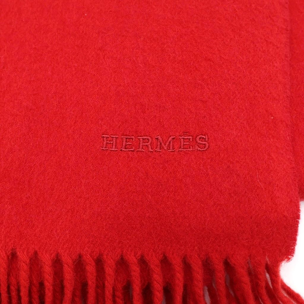 Hermes Cashmere Large Formatshawl Scarf Logo — view 2