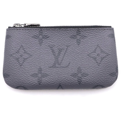 Louis Vuitton Monogram Eclipse Pochette Cles Key Case Coin Gray Key Holder