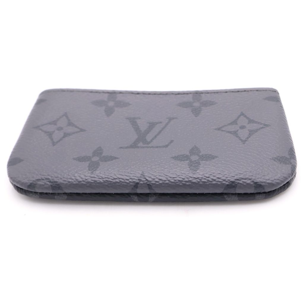Louis Vuitton Monogram Eclipse Pochette Cles Key Case Coin Gray Key Holder — view 4