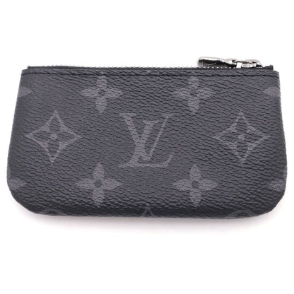 Louis Vuitton Monogram Eclipse Pochette Cles Key Case Coin Gray Key Holder — view 2