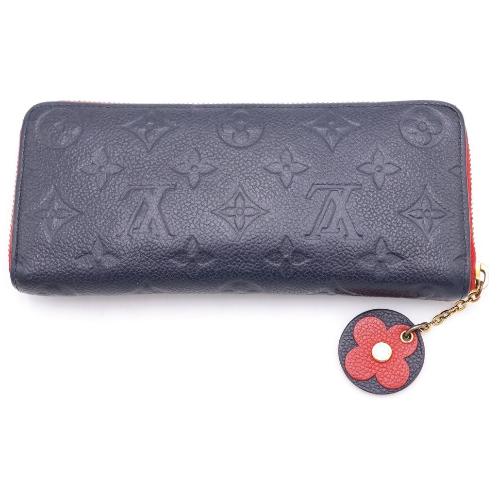 Louis Vuitton Monogram Empreinte Portefeuille Clemence Round Zip Leather Wallet — view 2