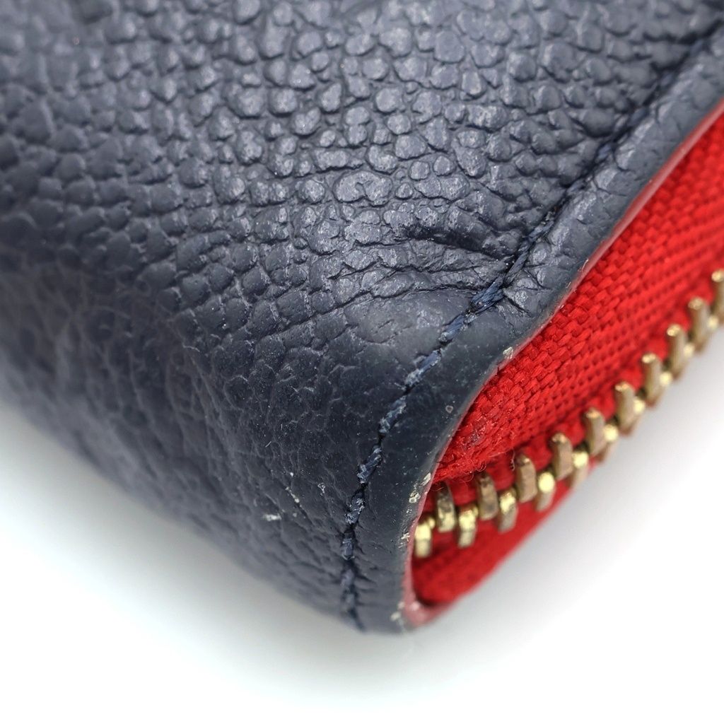 Louis Vuitton Monogram Empreinte Portefeuille Clemence Round Zip Leather Wallet — view 4