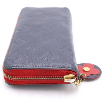 Louis Vuitton Monogram Empreinte Portefeuille Clemence Round Zip Leather Wallet — view 3
