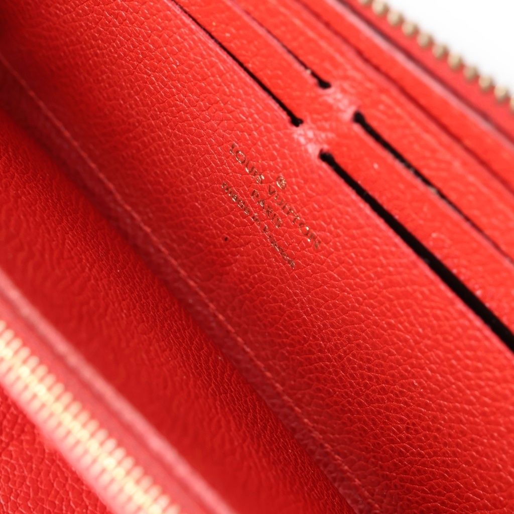 Louis Vuitton Monogram Empreinte Portefeuille Clemence Round Zip Leather Wallet — view 5