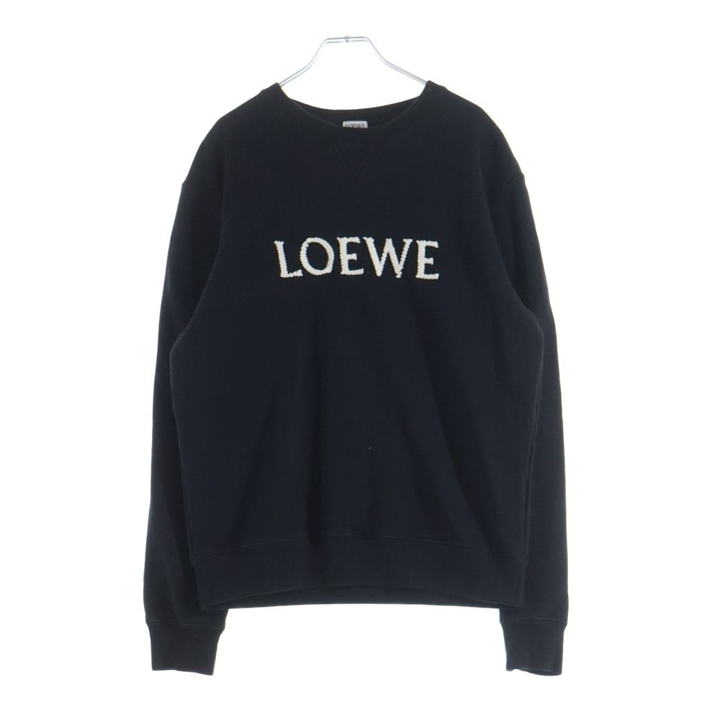 Loewe Regular Fit Sweatshirt Kuru Necksweatshirt Logo Embroidery Black
