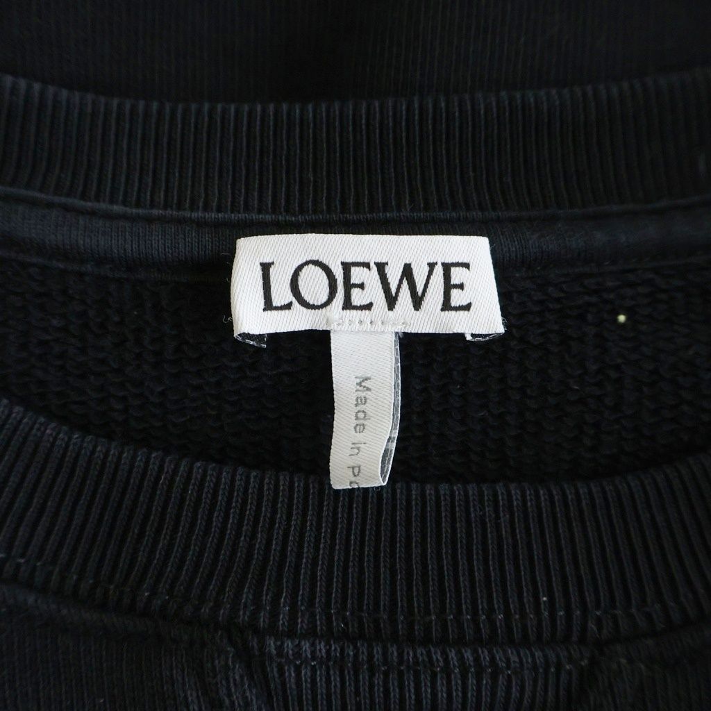 Loewe Regular Fit Sweatshirt Kuru Necksweatshirt Logo Embroidery Black — view 7