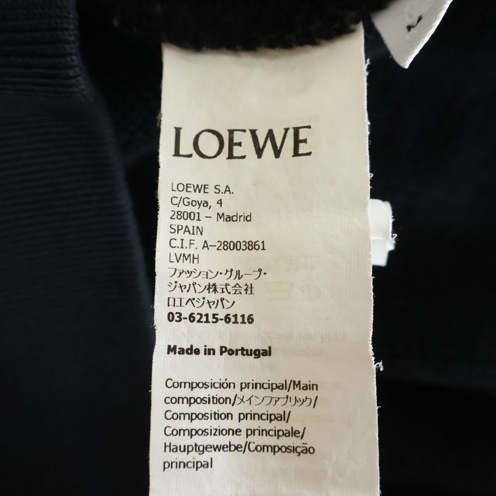 Loewe Regular Fit Sweatshirt Kuru Necksweatshirt Logo Embroidery Black — view 8