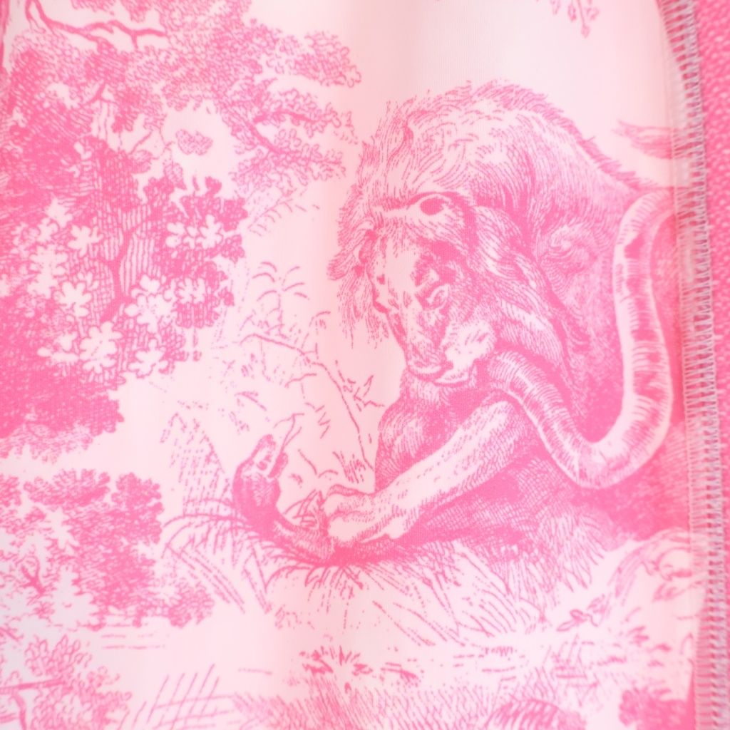 Dior Toile de Jouy ludoju Sports Black All Over Pattern Pink T-Shirt — view 6