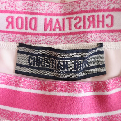 Dior Toile de Jouy ludoju Sports Black All Over Pattern Pink T-Shirt — view 7