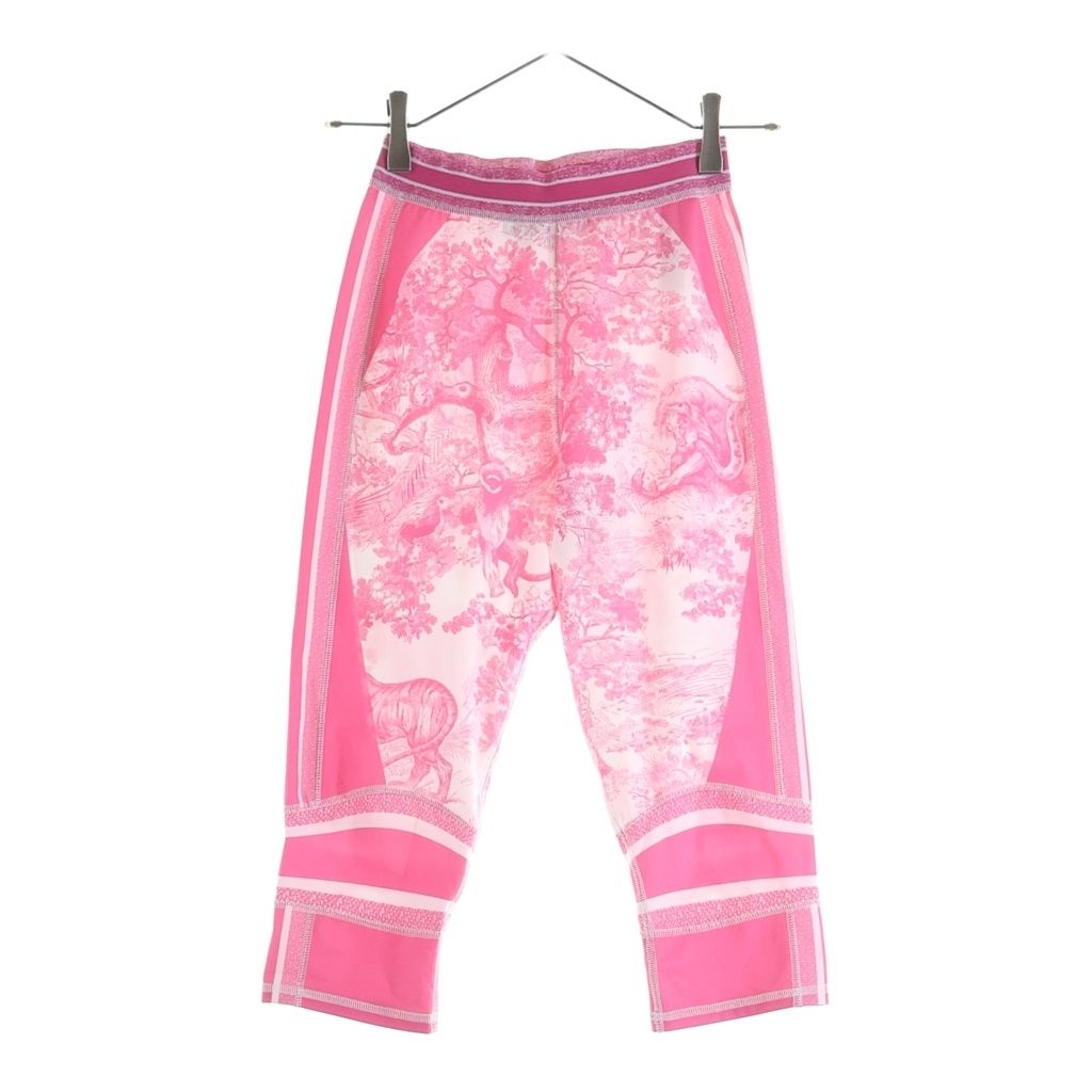 Dior Toile de Jouy ludoju Sports Black All Over Pattern Pink T-Shirt — view 4