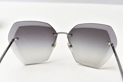 Chanel Sunglasses Rimless Gradient Lens Gunmetal Black Eyewear — view 3