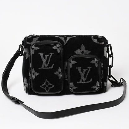 Louis Vuitton Keepall Bandouliere 25 Boston Bag Monogram Eclipse Tuffetage