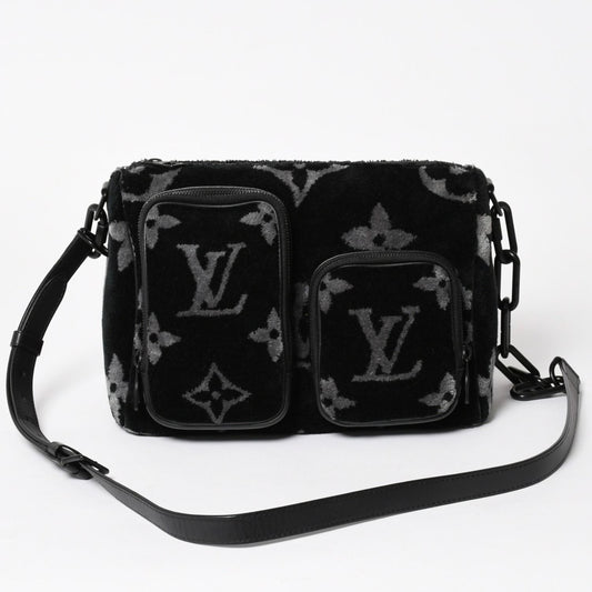 Louis Vuitton Keepall Bandouliere 25 Boston Bag Monogram Eclipse Tuffetage