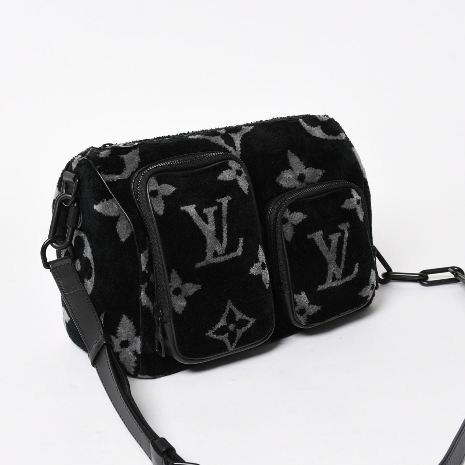 Louis Vuitton Keepall Bandouliere 25 Boston Bag Monogram Eclipse Tuffetage — view 3