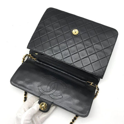 Chanel Shoulder Bag Chain Gold Vintage Quilted Black — view 8
