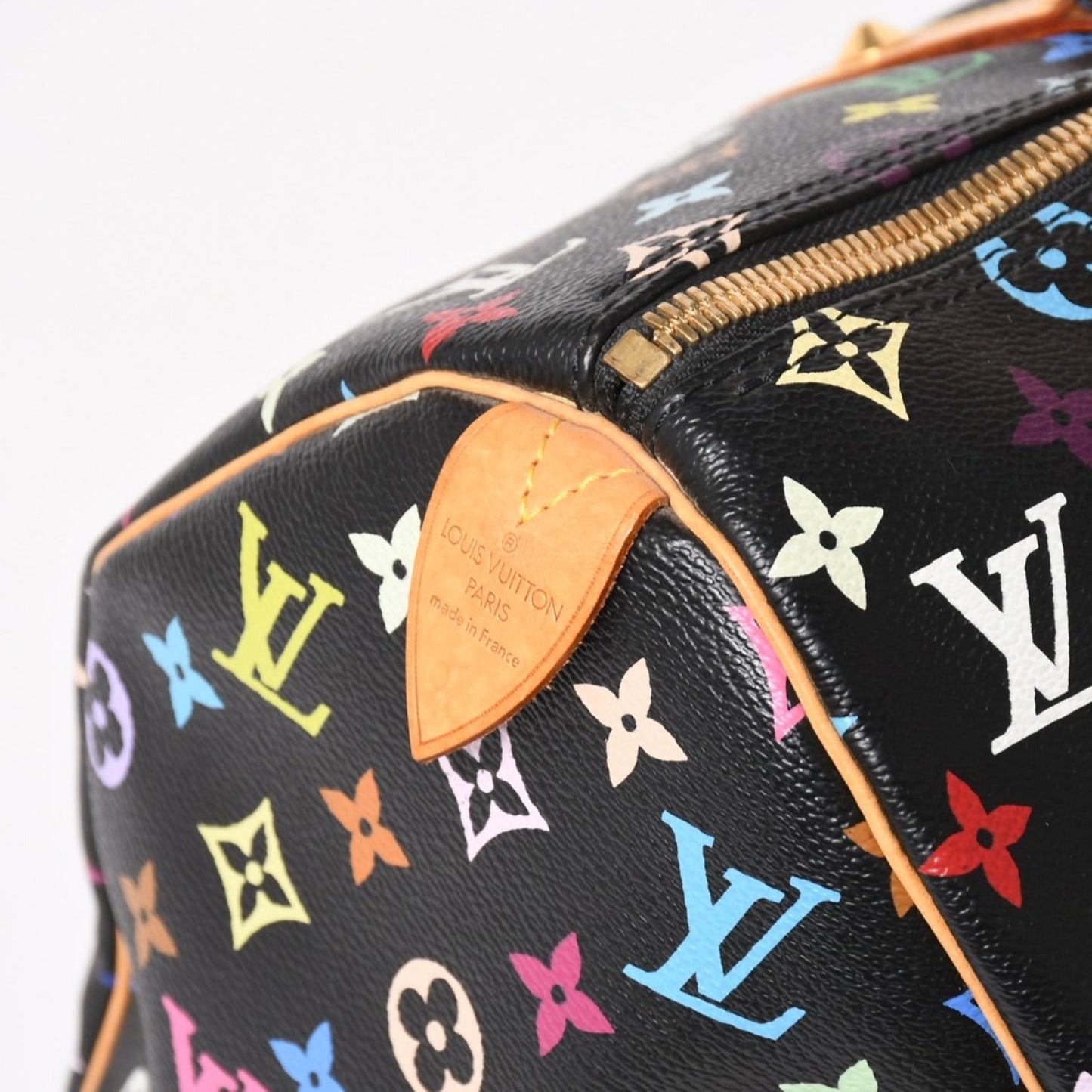 Louis Vuitton Takashi Murakami Monogram Multicolor Keepall 45 Boston Bag Noir — view 5
