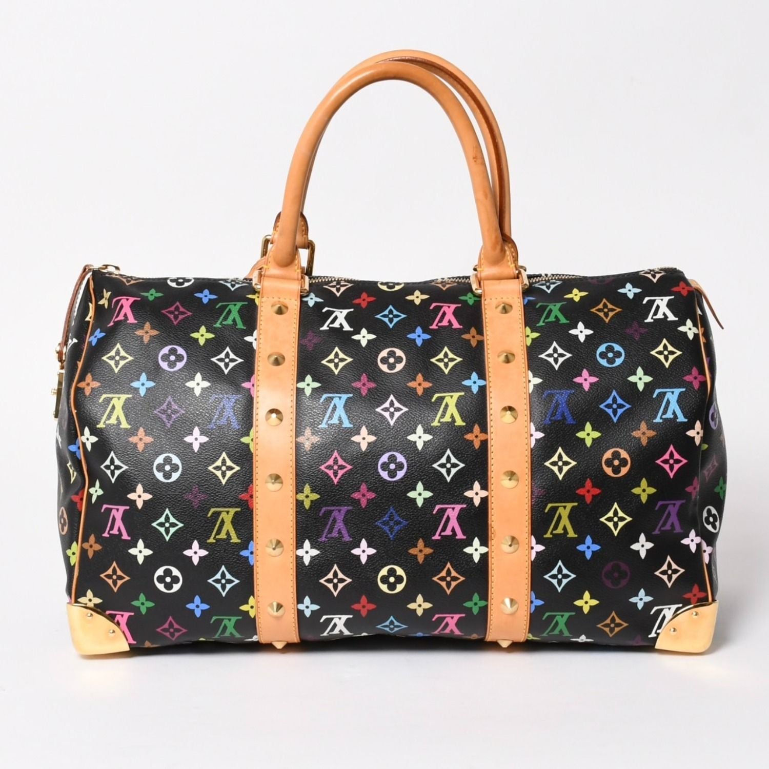 Louis Vuitton Takashi Murakami Monogram Multicolor Keepall 45 Boston Bag Noir — view 2