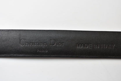 Dior Belt Leather Black Silver Business — view 5