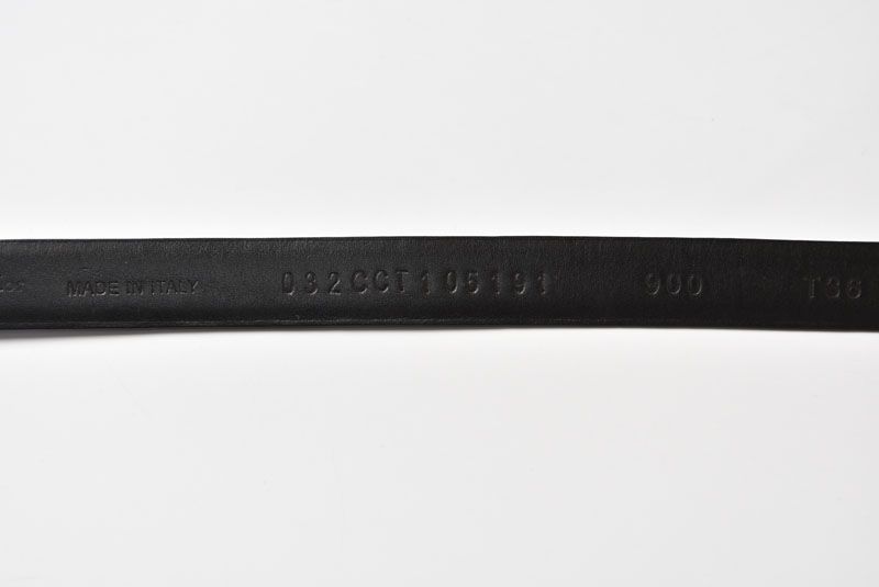 Dior Belt Leather Black Silver Business — view 4