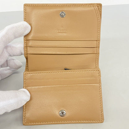 Gucci Wallet GG Marmont Leather Brown Silver — view 3