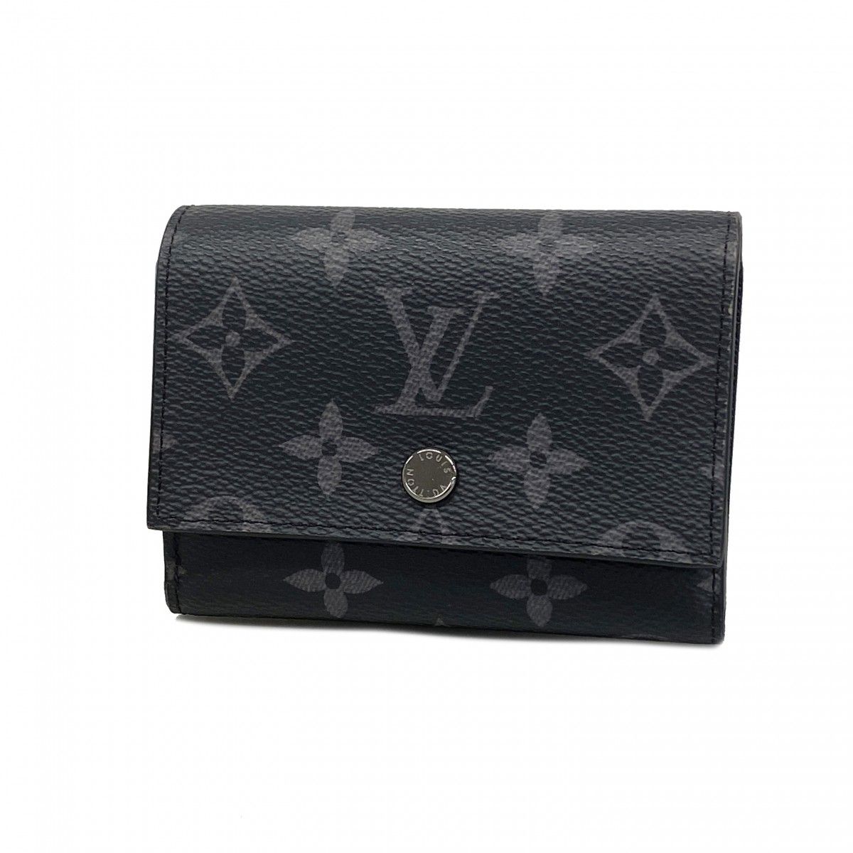 Louis Vuitton Trifold Wallet Monogram Eclipse Victor Black