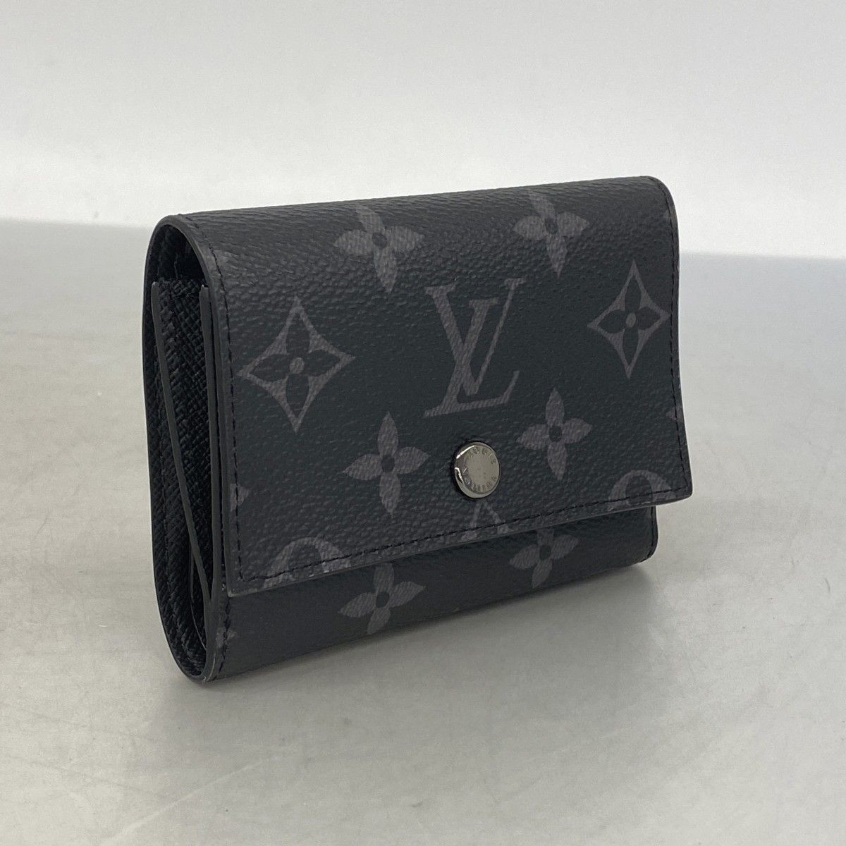 Louis Vuitton Trifold Wallet Monogram Eclipse Victor Black — view 2
