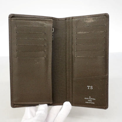 Louis Vuitton Wallet Taiga Portefeuille Brazza Grizzly — view 4