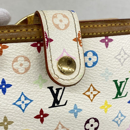 Louis Vuitton Wallet Monogram Multicolor Porte Monet Billets Viennois Blanc — view 7