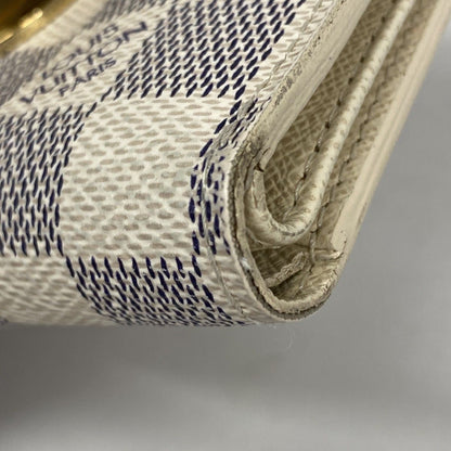 Louis Vuitton Trifold Wallet Damier Azur Portefeuille Koala White — view 7