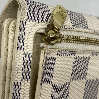 Louis Vuitton Trifold Wallet Damier Azur Portefeuille Koala White — view 6