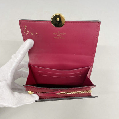 Louis Vuitton Wallet Monogram Portefeuille Floral Compact Fuchsia — view 3
